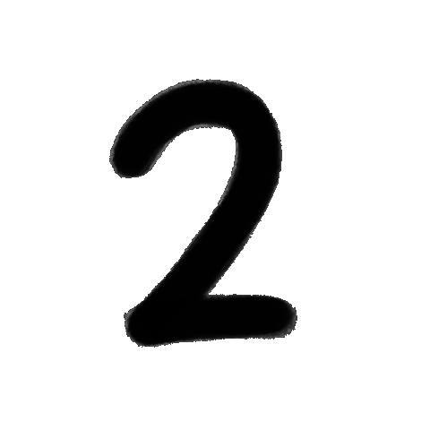 animated gif cycling through sketches of the numeral 2